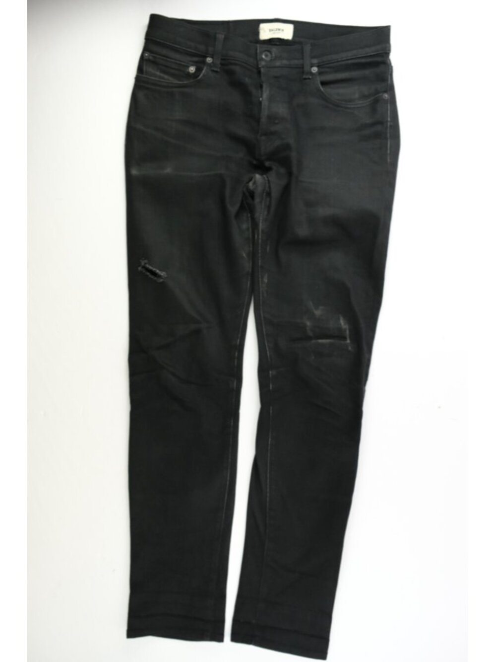 Baldwin Jeans Mens 32x32 Black Denim Jeans 76 Slim Pant Made in USA Selvedge